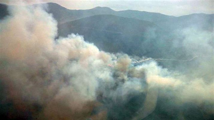Imagen aérea del incendo./Jta.