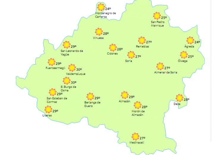 Tiempo sin cambios para este domingo 20 de agosto