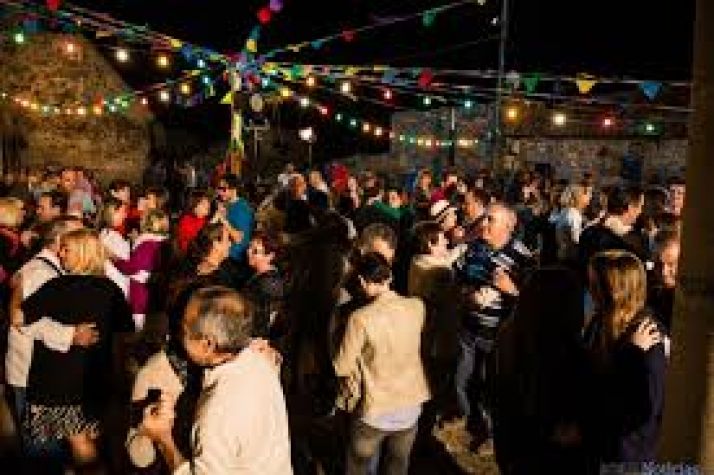 Rodaje de una verbena en la película San Felices en Borobia.