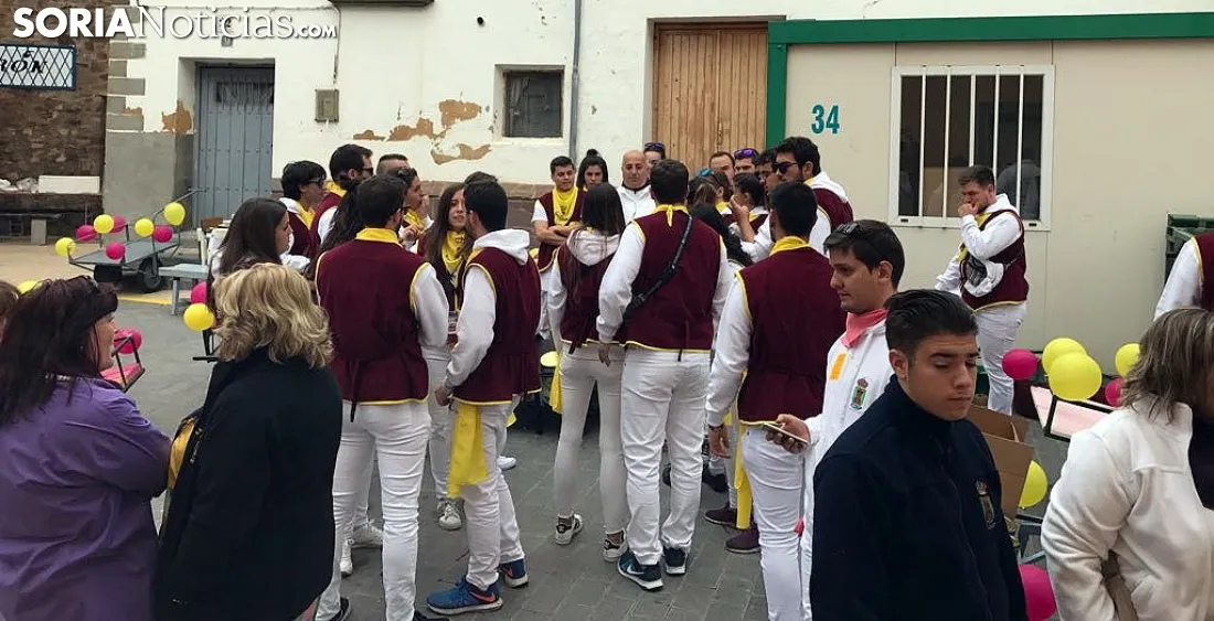 Una imagen de la alubiada este lunes de fiestas./SN