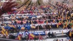 Una imagen de la alubiada este lunes de fiestas./SN