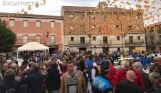 Una imagen de la alubiada este lunes de fiestas./SN