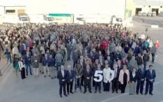 Imagen de la celebración del aniversario de la cooperativa.
