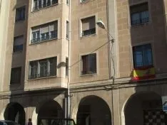La bandera nacional en varios balcones sorianos. SN
