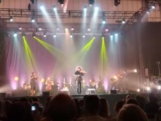 Diferentes instantes del concierto de Ara Malikian en Soria.
