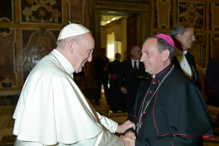 El obispo de Osma-Soria se re&uacute;ne con el Papa Francisco