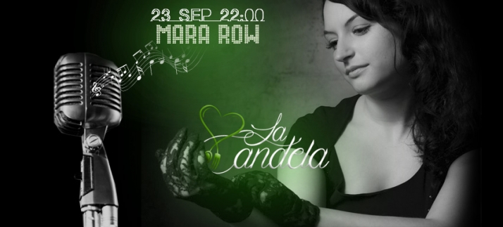 Cena concierto con Mara Row este sábado en La Candela