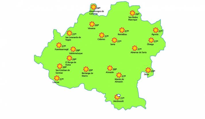 Previsión  alas 16:00 h./eltiempo.es