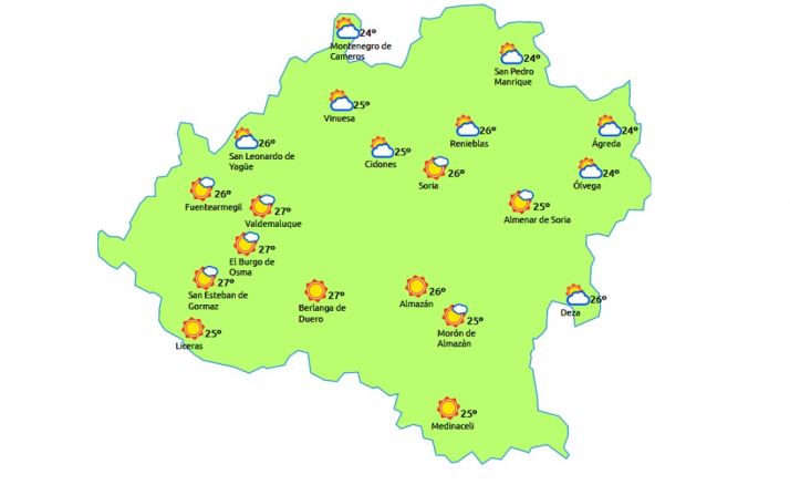 Previsión a las 16:00 h./eltiempo.es
