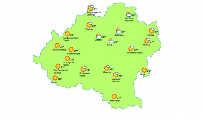 Previsión a las 16:00 h./eltiempo.es
