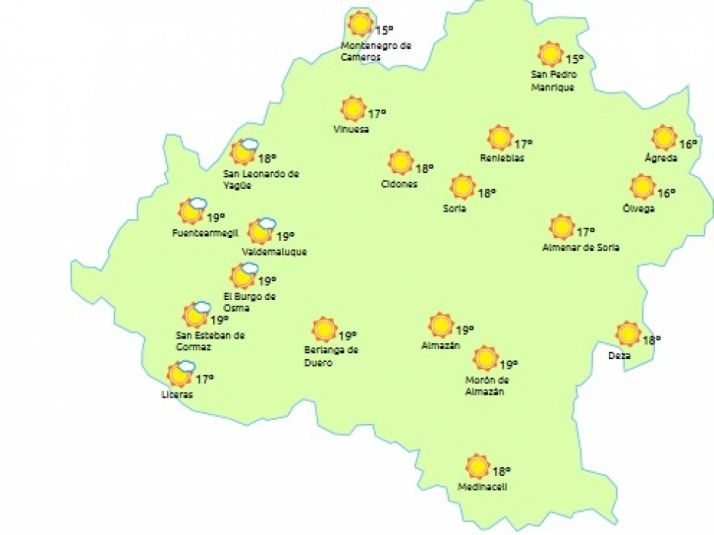Las máximas de este domingo ascienden por encima de los 20 grados