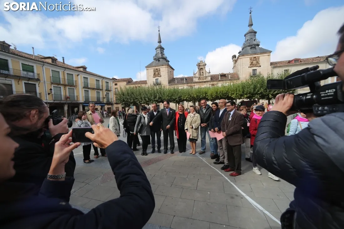 Imagen de la jornada este jueves en El Burgo./SN