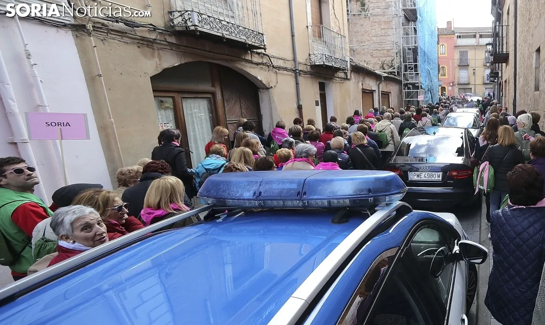 Imagen de la jornada este jueves en El Burgo./SN