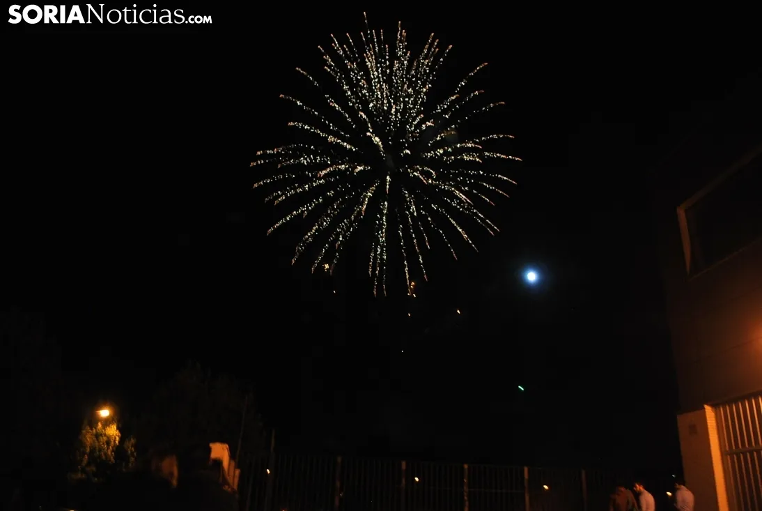 Imagen de los fuegos artificiales esta noche./SN