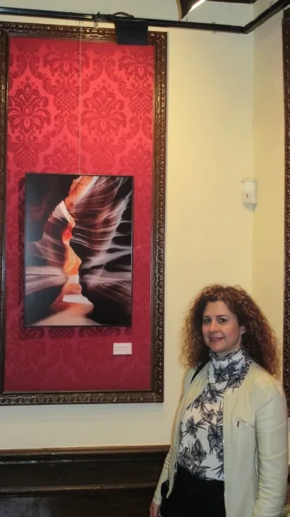 Algunas de las obras de Blanca en el Casino. 