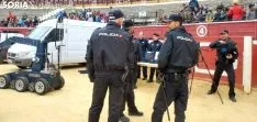 Imagen del ambiente en la plaza de toros este martes./SN