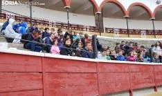 Imagen del ambiente en la plaza de toros este martes./SN