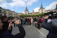 Imagen de la jornada este jueves en El Burgo./SN