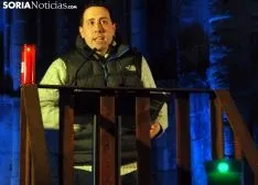 Alberto Sanz, en el homenaje a su padre./SN