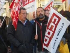 Imagen de la concentración este lunes./SN