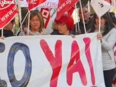 Imagen de la concentración este lunes./SN