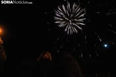 Imagen de los fuegos artificiales esta noche./SN
