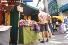 Una imagen del Mercado Medieval este viernes./SN