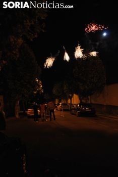 Imagen de los fuegos artificiales esta noche./SN