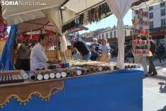 Una imagen del Mercado Medieval este viernes./SN