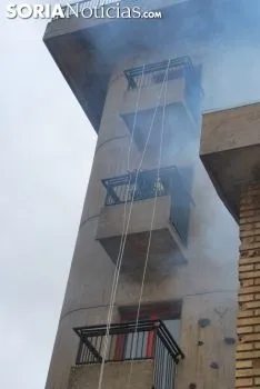 Simulacro de rescate en el parque de bomberos este viernes./SN