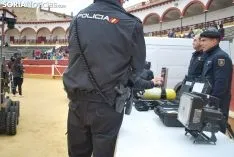 Imagen del ambiente en la plaza de toros este martes./SN