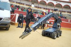 Imagen del ambiente en la plaza de toros este martes./SN