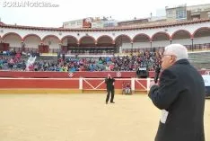 Imagen del ambiente en la plaza de toros este martes./SN