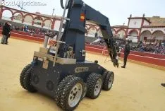 Imagen del ambiente en la plaza de toros este martes./SN