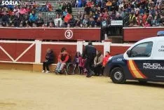 Imagen del ambiente en la plaza de toros este martes./SN