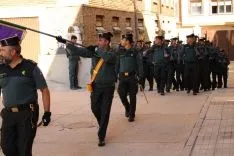 Imagen del ensayo ante el desfile de este jueves.