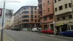 Banderas de España en las fachadas sorainas. SN