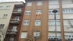 Banderas de España en las fachadas sorainas. SN