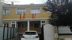 Banderas de España en las fachadas sorainas. SN