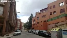 Banderas de España en las fachadas sorainas. SN