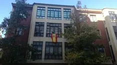 Banderas de España en las fachadas sorainas. SN