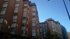 Banderas de España en las fachadas sorainas. SN