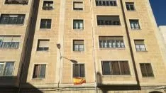 Banderas de España en las fachadas sorainas. SN
