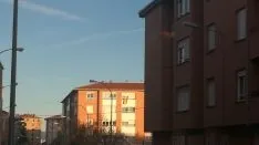 Banderas de España en las fachadas sorainas. SN