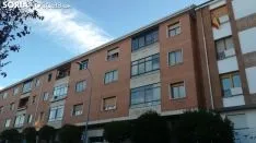 Banderas de España en las fachadas sorainas. SN