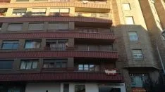 Banderas de España en las fachadas sorainas. SN
