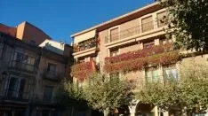 Banderas de España en las fachadas sorainas. SN