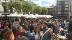 Novatos y veteranos a su paso por el Collado. SN