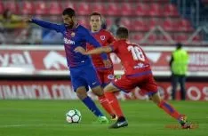 Una de las jugadas del partido. LFP