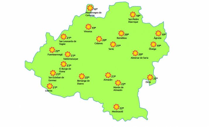 El mapa a las 15:00h./eltiempo.es